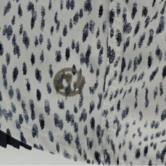 Lululemon Pleat To Street Short Dottie Dash White Black No Size Label Avl - Picture 3 of 9